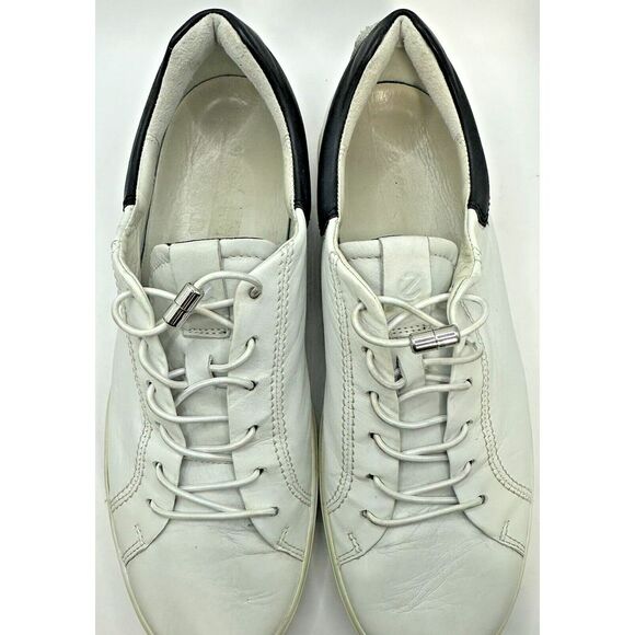 ECCO Women  Sneakers Yak Leather Walking Comfort Sneakers Shoes 10-10.5 EU41 - Picture 6 of 7